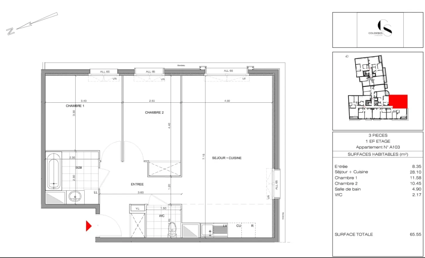 Location Colombes Appartement 19d9057d