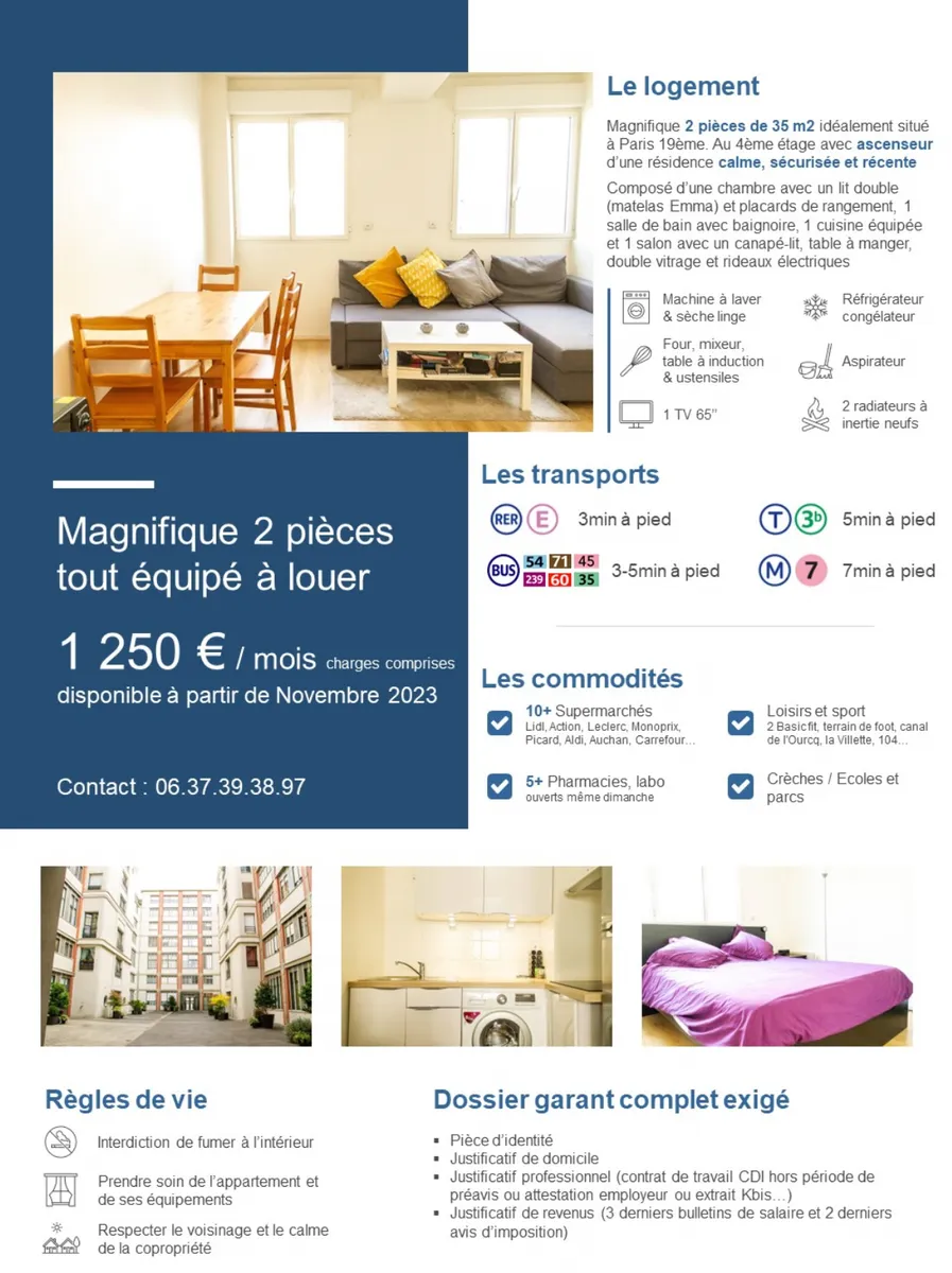 Location Paris Appartement c52427be