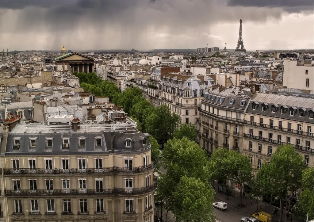 Vue aérienne de Paris