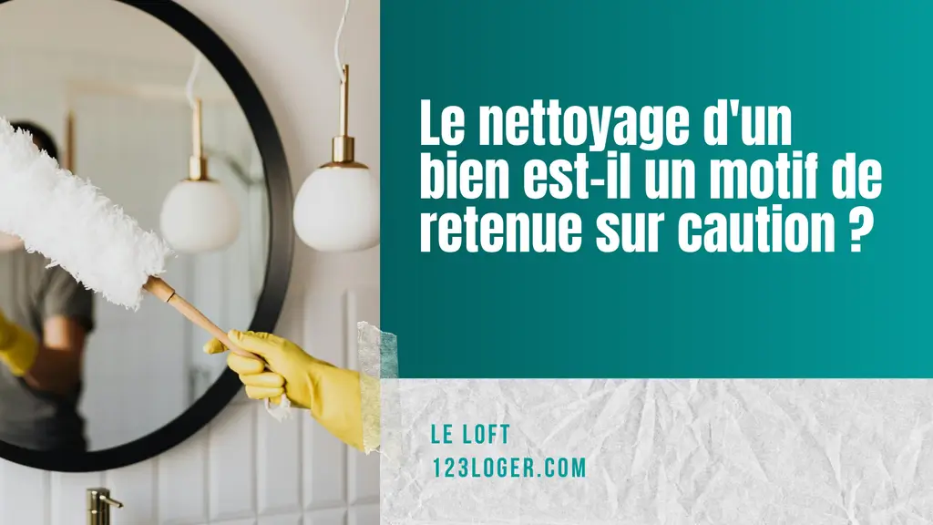 retenue sur caution pour nettoyage